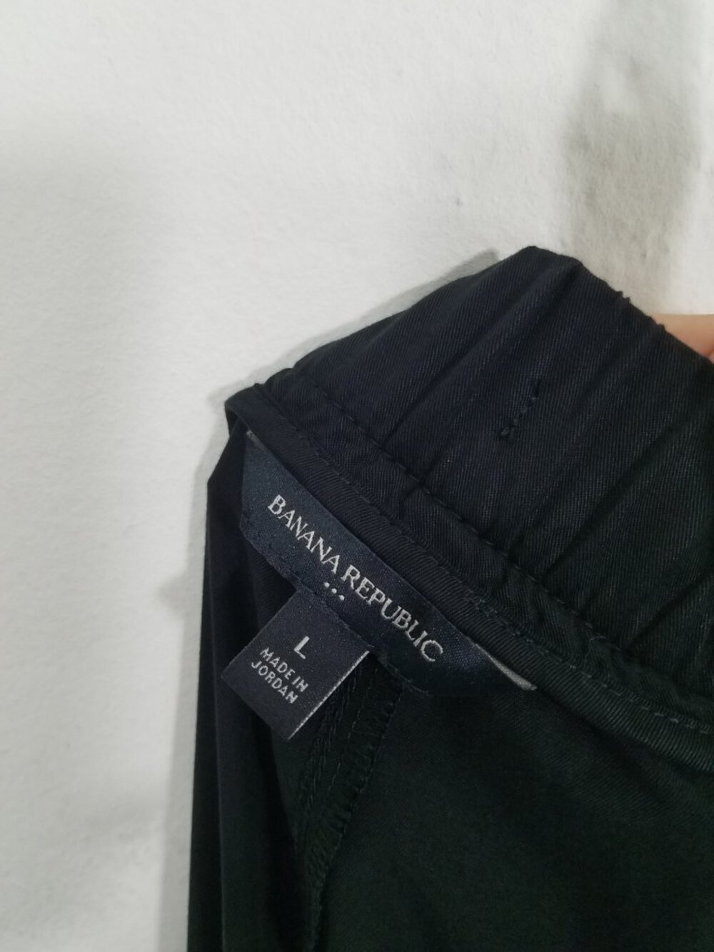 Banana Republic Cargo Pull-On Jogger Pants Black Size L - Picture 5 of 6